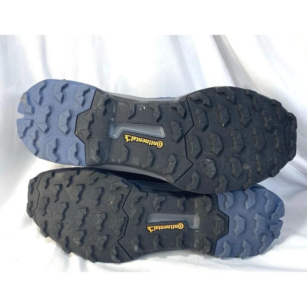Adidas Terrex Men's Hiking Shoes Blue/Navy Size 11.5 Continental Grip Gortex EUC